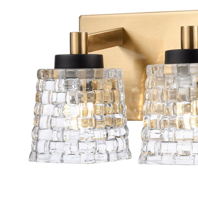 Candace 15.75'' Wide 3-Light Vanity Light - Satin Brass with Matte Black
