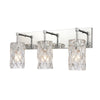 Forma de Crystal 23'' Wide 3-Light Vanity Light - Polished Chrome - Polished Chrome