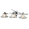 Refraction 25'' Wide 3-Light Vanity Light - Polished Chrome
