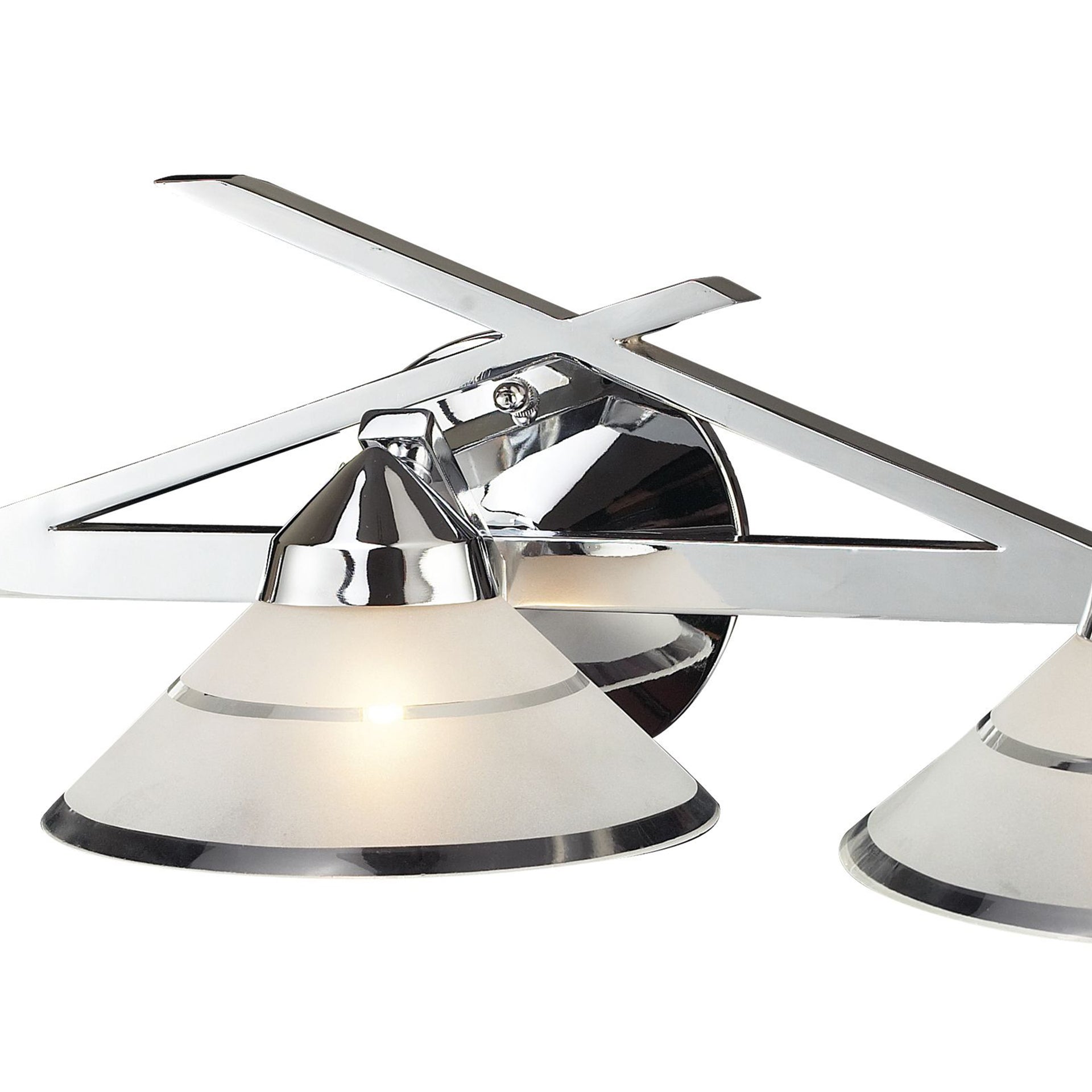 Refraction 25'' Wide 3-Light Vanity Light - Polished Chrome