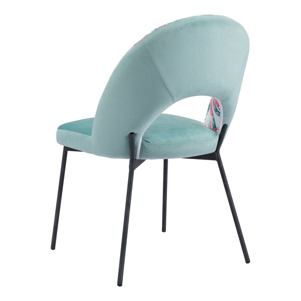 Bethpage Dining Chair (Set of 2) Multicolor Print & Green