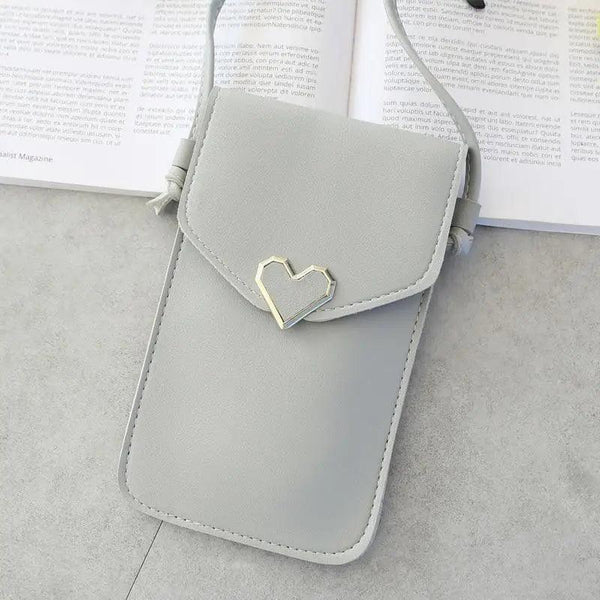 Women  Bag Shoulder Transparent Bag Card Holders Girl  Handbag Ladies PU Leather Clutch Phone Wallets Purse