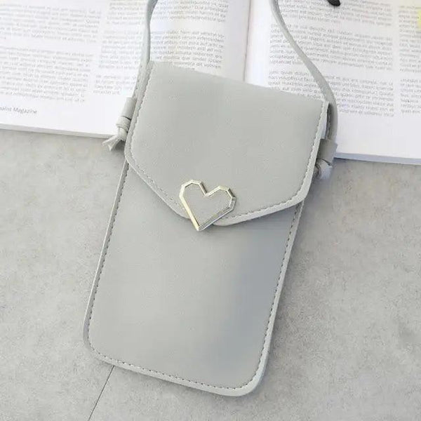 Women  Bag Shoulder Transparent Bag Card Holders Girl  Handbag Ladies PU Leather Clutch Phone Wallets Purse