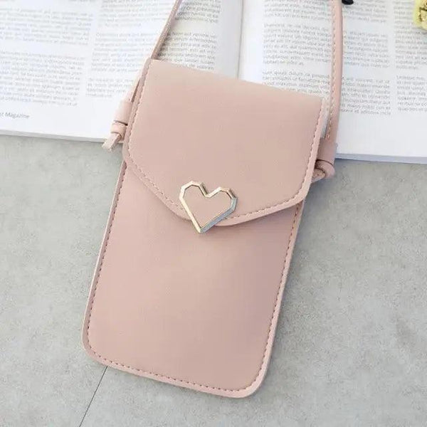 Women  Bag Shoulder Transparent Bag Card Holders Girl  Handbag Ladies PU Leather Clutch Phone Wallets Purse