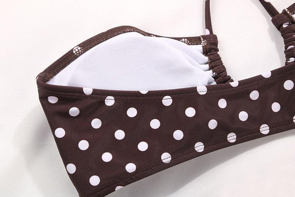 Women Bikini Set Solid Color Swimsuit Women Two Piece Swimsuit Swimwear Halter String Triangle Bikini Sets Women Hollow Out Bikinis String Swimwear Women Adjustable Bathing Suit