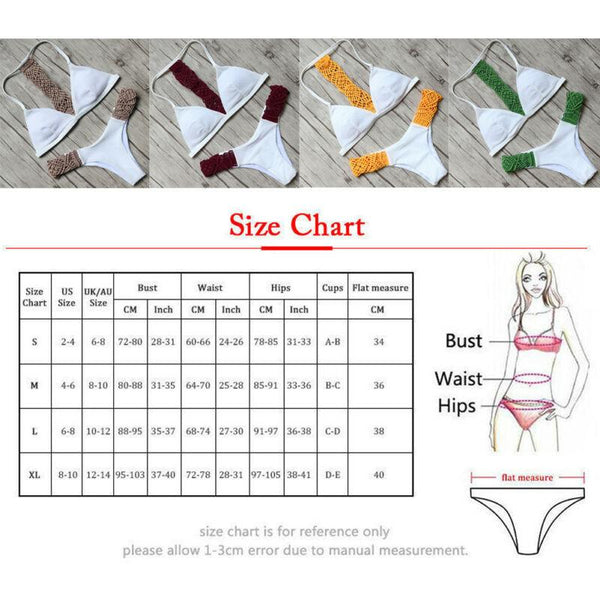 Women Bikini Set Summer Khaki Halter Swimwear Women's Bikini Swimsuit Two Piece Strappy Cross Push Up Bikini Swimwear Bathing Suit Bikini Set Push-up Low Waist Bra Bikini Set Bathing Suit Swimsuit Hollow Out