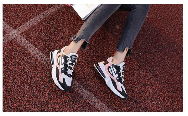 Women Casual Shoes Colorful Sneakers Flat Thick Sole Lightweight Air Cushion Gym Fashion Shoes Breathable Sport Air Fitness Walking Running Athletic Sneakers