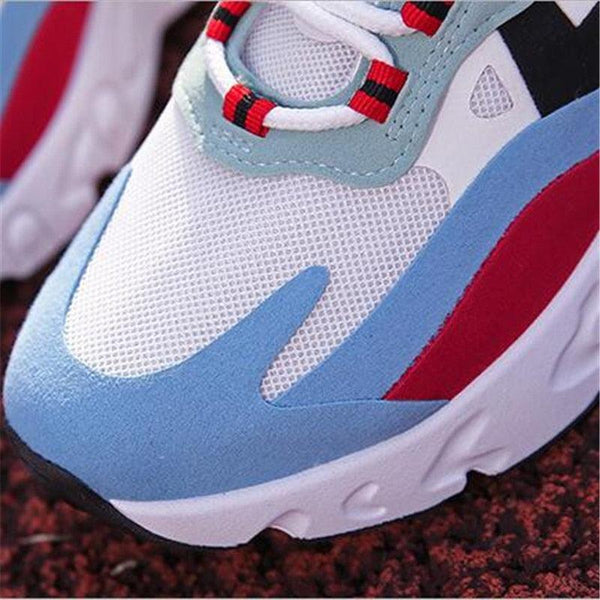 Women Casual Shoes Colorful Sneakers Flat Thick Sole Lightweight Air Cushion Gym Fashion Shoes Breathable Sport Air Fitness Walking Running Athletic Sneakers