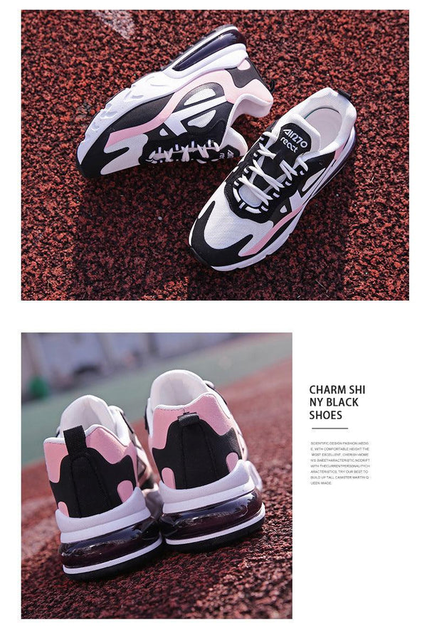 Women Casual Shoes Colorful Sneakers Flat Thick Sole Lightweight Air Cushion Gym Fashion Shoes Breathable Sport Air Fitness Walking Running Athletic Sneakers