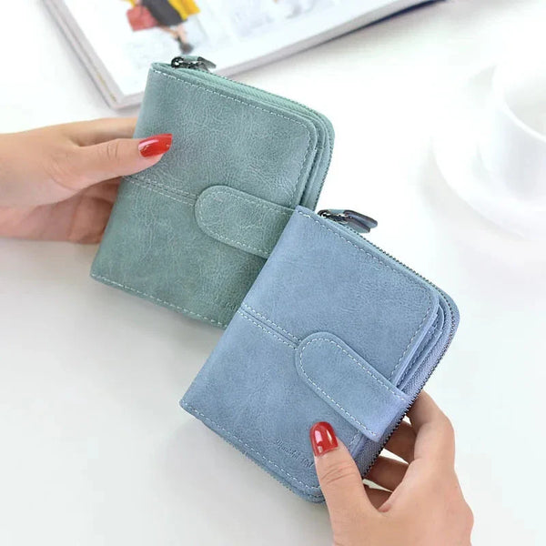 Women Cute Short Money Wallets With Zipper Female Small Wallet Lady Coin Purse Card Wallet Purses