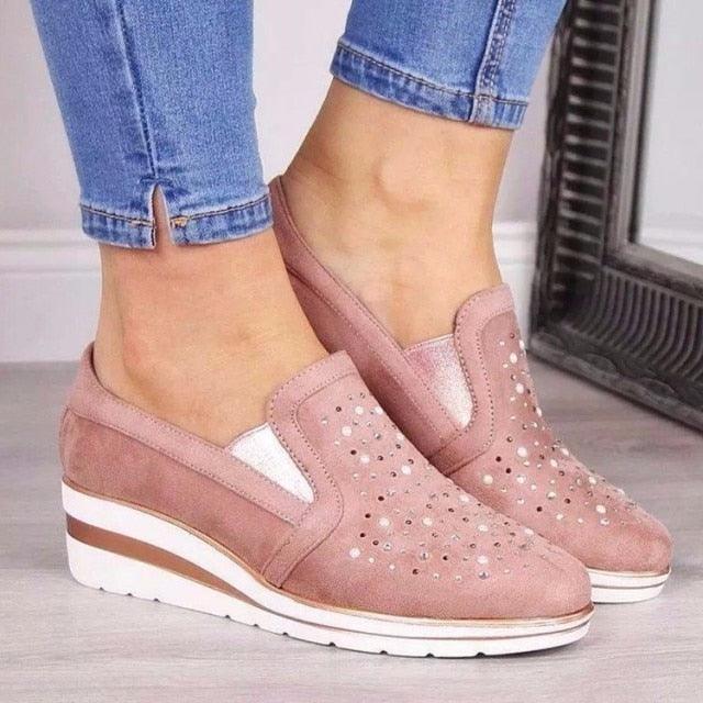 Women Fashion Breathable Platform Shoes Lightweight Non Slip Tennis High Fashion Comfy Fashion Breathable Girls Comfort Casual Lace Up Woman Walking Shoes