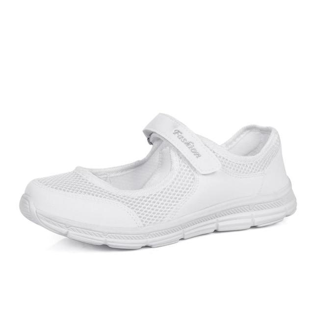 Women Flat Casual Fashion Breathable Mesh Tenis Shoes Women Summer Flat Soft Fashion Lightweight Slip-On Super Light Women Shoes
