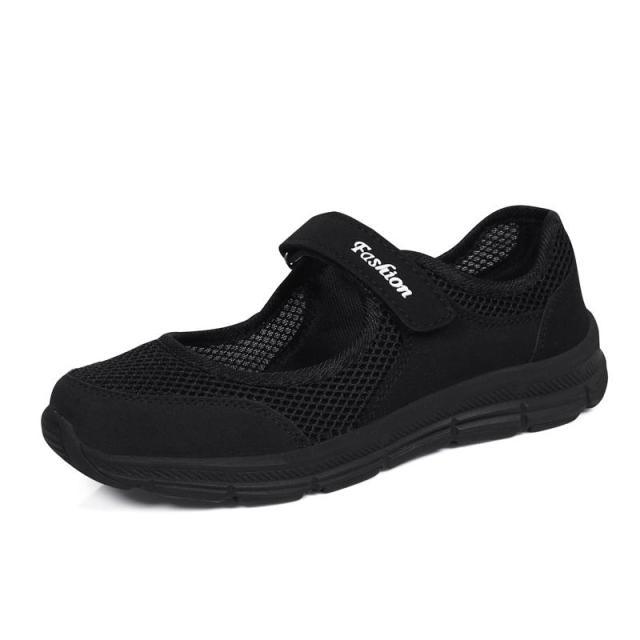 Women Flat Casual Fashion Breathable Mesh Tenis Shoes Women Summer Flat Soft Fashion Lightweight Slip-On Super Light Women Shoes