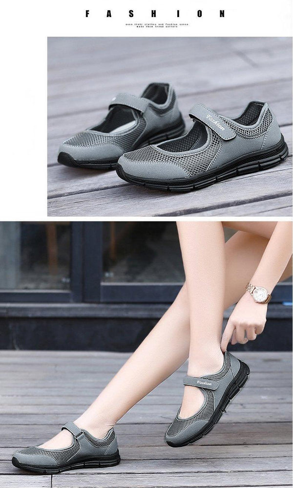 Women Flat Casual Fashion Breathable Mesh Tenis Shoes Women Summer Flat Soft Fashion Lightweight Slip-On Super Light Women Shoes