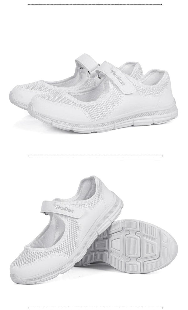 Women Flat Casual Fashion Breathable Mesh Tenis Shoes Women Summer Flat Soft Fashion Lightweight Slip-On Super Light Women Shoes