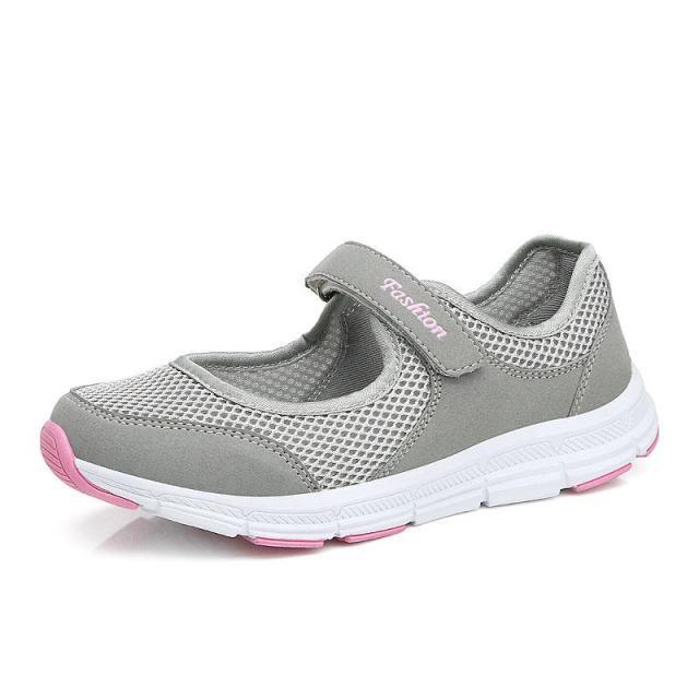 Women Flat Casual Fashion Breathable Mesh Tenis Shoes Women Summer Flat Soft Fashion Lightweight Slip-On Super Light Women Shoes