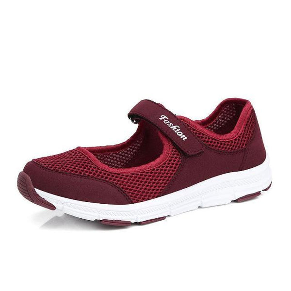 Women Flat Casual Fashion Breathable Mesh Tenis Shoes Women Summer Flat Soft Fashion Lightweight Slip-On Super Light Women Shoes