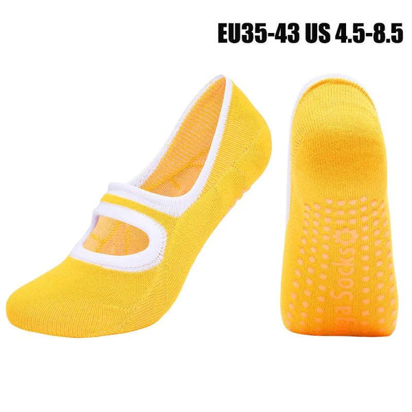 Women High Quality Pilates Socks Anti-Slip Breathable Backless Yoga Socks Ankle Ladies Ballet Dance Sports Socks