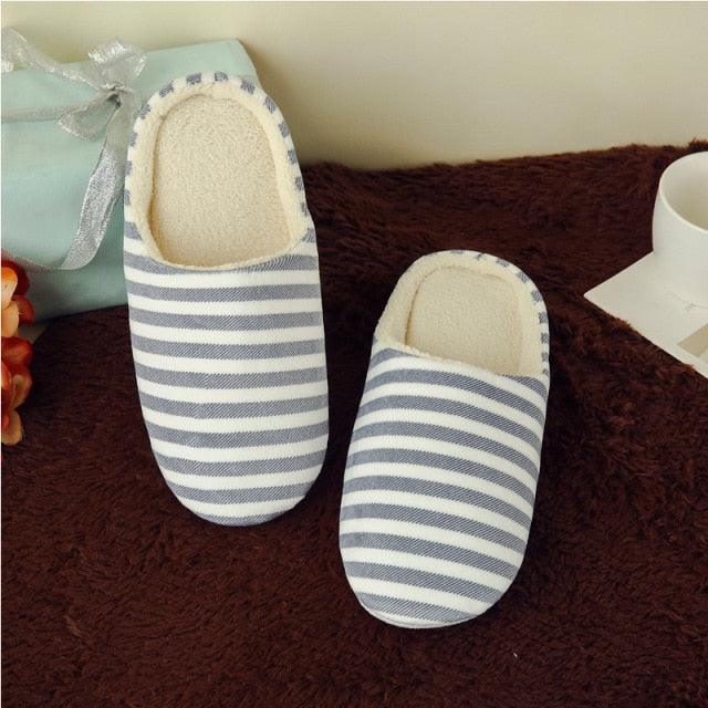 Women Indoor Slippers Warm Plush Home Slipper Autumn Winter Woman House Flat Floor Soft Slipper Silent Slides Plush Fleece Insole Fluffy Slippers For Indoor Home Bedroom
