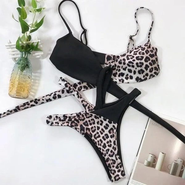 Women New High Waist Bikini Swimsuit Modern Swimwear Female Thong Brazilian Bikini Set Bathing Suit Bather Women's Twist Front High Waisted Bikini Swimsuit Halter Drawstring Tie Side Bottom Two Piece Bathing Suit