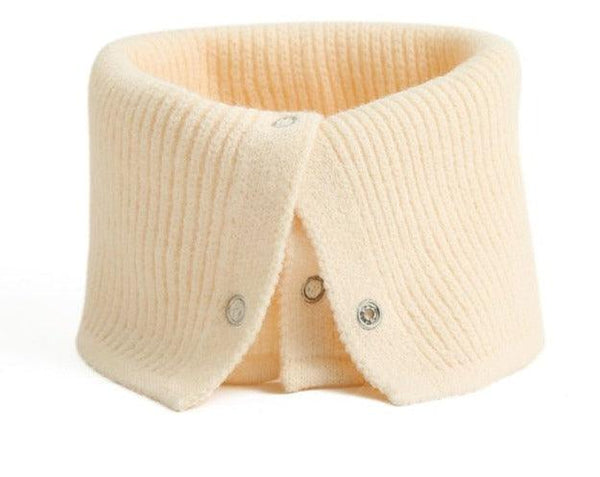 Women Ring Scarf Warm Collar Solid Winter Button Neck Scarves Unisex Magic Infinite Snood Face Cover Female Knitted Bandana Women Winter Neck Warmer Gaiter Double-Layer Soft Fleece Lined Thick Knit Circle Scarf Windproof
