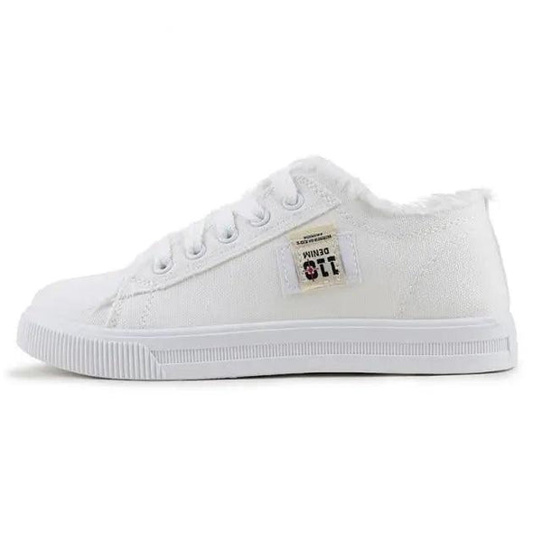 Women's Blue Canvas Sneakers Breathable Classic Summer Denim Stylish Fashion Women Sneakers