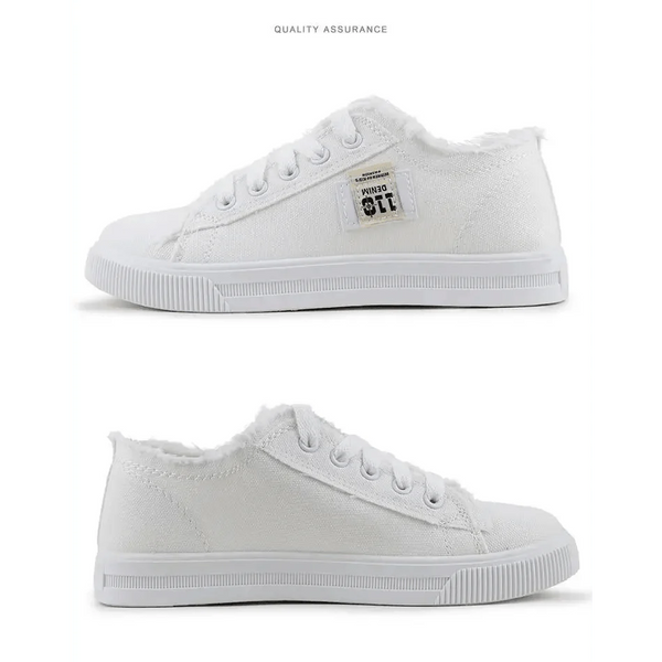 Women's Blue Canvas Sneakers Breathable Classic Summer Denim Stylish Fashion Women Sneakers