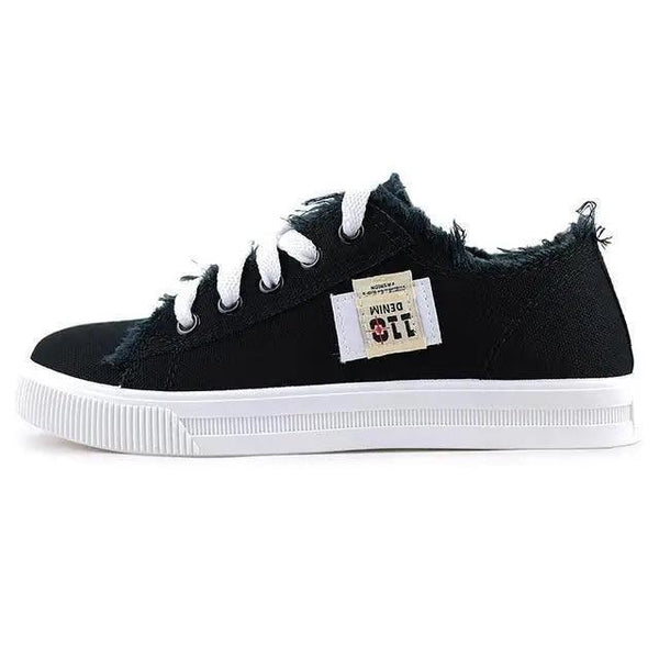 Women's Blue Canvas Sneakers Breathable Classic Summer Denim Stylish Fashion Women Sneakers