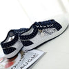 Women's Casual Shoes Summer Fashion Low Top Women's Sneakers Breathable Mesh Low Casual Canvas Shoes Lace-up Classic Shoes Comfortable Tennis Shoes For Walking - Black / 36