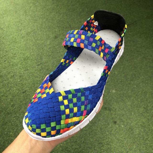Women's Espadrilles Casual Shoes Spring Comfortable Sneakers Breathable Flat Shoes Summer Outdoor Slip On Fashion Breathable Mesh Casual Shoes Flat Shoes Women Espadrille