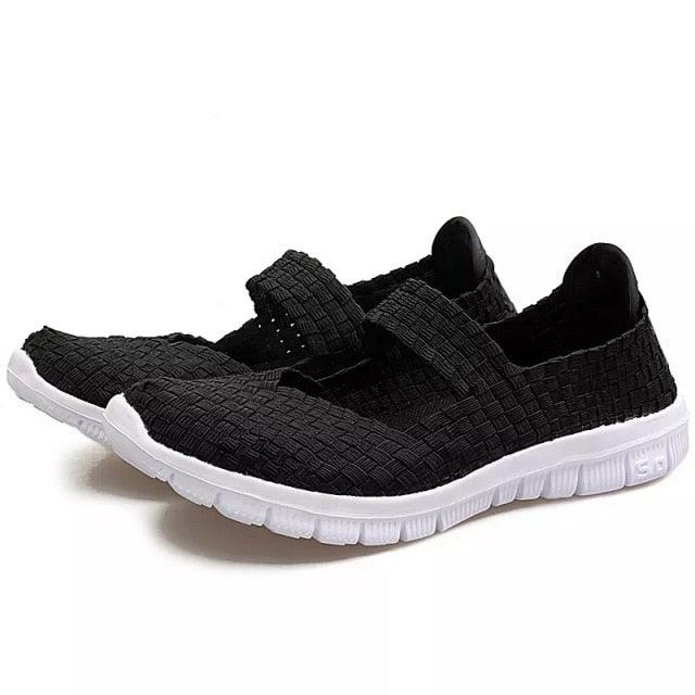 Women's Espadrilles Casual Shoes Spring Comfortable Sneakers Breathable Flat Shoes Summer Outdoor Slip On Fashion Breathable Mesh Casual Shoes Flat Shoes Women Espadrille