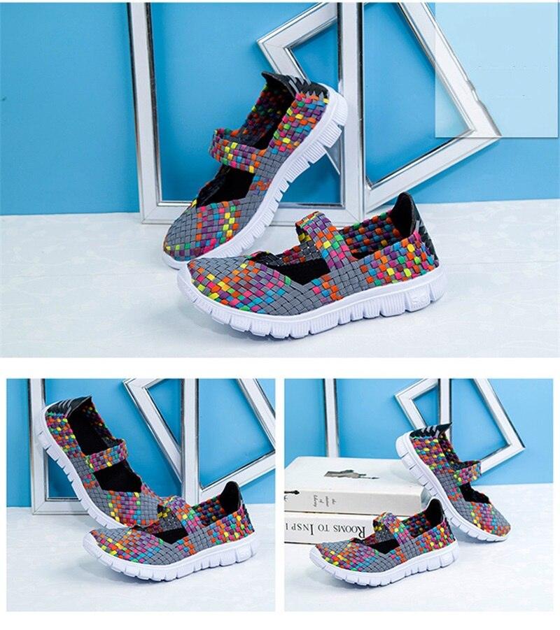 Women's Espadrilles Casual Shoes Spring Comfortable Sneakers Breathable Flat Shoes Summer Outdoor Slip On Fashion Breathable Mesh Casual Shoes Flat Shoes Women Espadrille