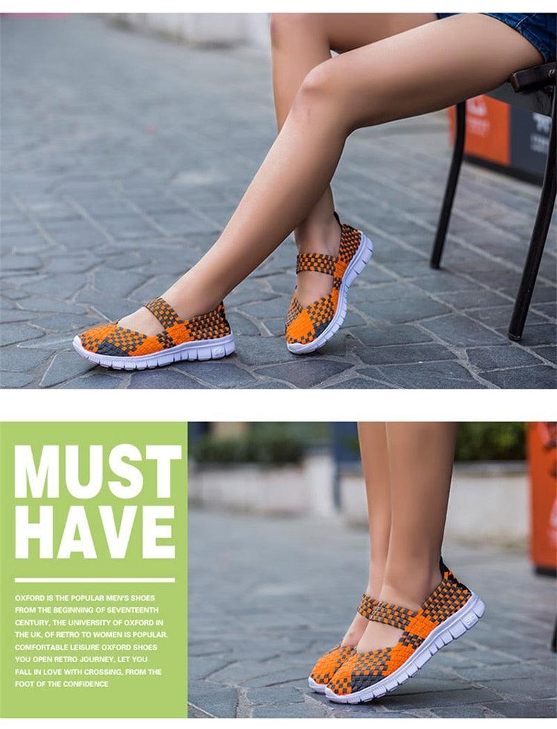 Women's Espadrilles Casual Shoes Spring Comfortable Sneakers Breathable Flat Shoes Summer Outdoor Slip On Fashion Breathable Mesh Casual Shoes Flat Shoes Women Espadrille