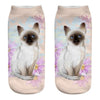 Women's Funny Animal Cute 3D Print Kitten Socks Women Ankle Socks Unisex Socks Fashion Socks Cartoon Cat Fashion Style Casual Boat Socks For Men And Women