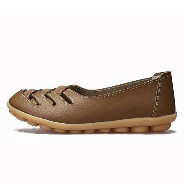 Women's Genuine Leather Flats Sandals Elegant Comfortable Soft Non Slip Design For Women