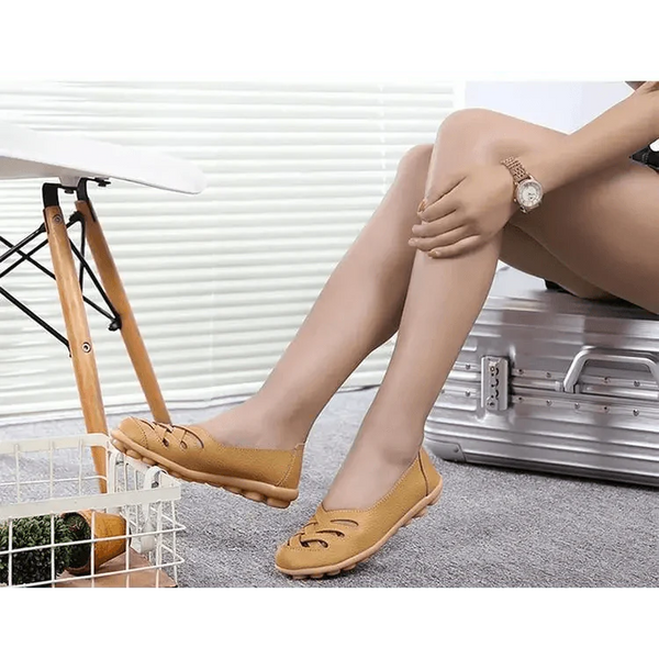 Women's Genuine Leather Flats Sandals Elegant Comfortable Soft Non Slip Design For Women