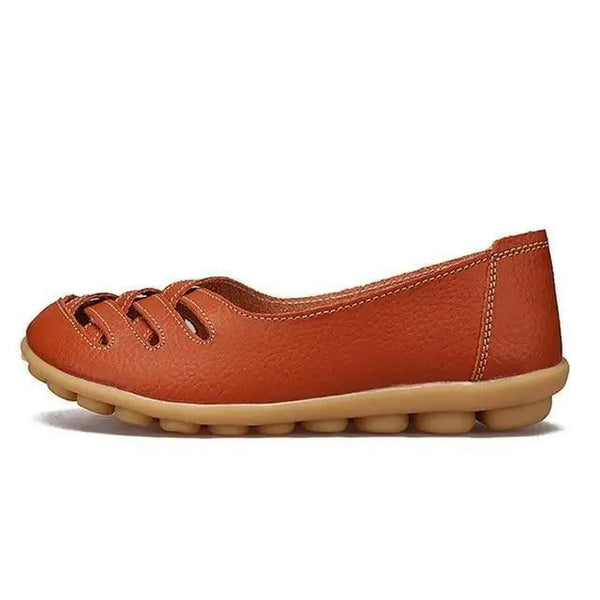 Women's Genuine Leather Flats Sandals Elegant Comfortable Soft Non Slip Design For Women