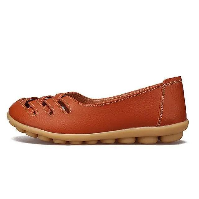 Women's Genuine Leather Flats Sandals Elegant Comfortable Soft Non Slip Design For Women