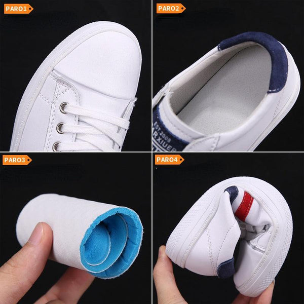 Women's Genuine Leather Sneakers Women Casual Fashionable Sports Shoes Vulcanized Woman White Flat White Sneakers Leather Casual Shoes White Tennis Sneakers