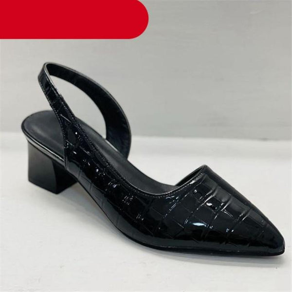 Women's Pointed Toes Pumps Luxury Heels Sandals Summer New Vintage Woman Lady Sandals Fashion Heel Sandals Mid Block Square Heel Slip On Pointed Toe Office Sandal