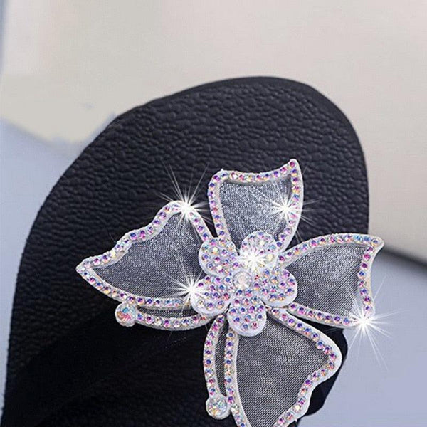 Women's Sandals Summer Slippers Elegant Butterfly Shoes Open Toe Fashion Comfortable Elegant Platform Shoes Pink Sandals For Women Dressy Modern Thick Platform Sandals