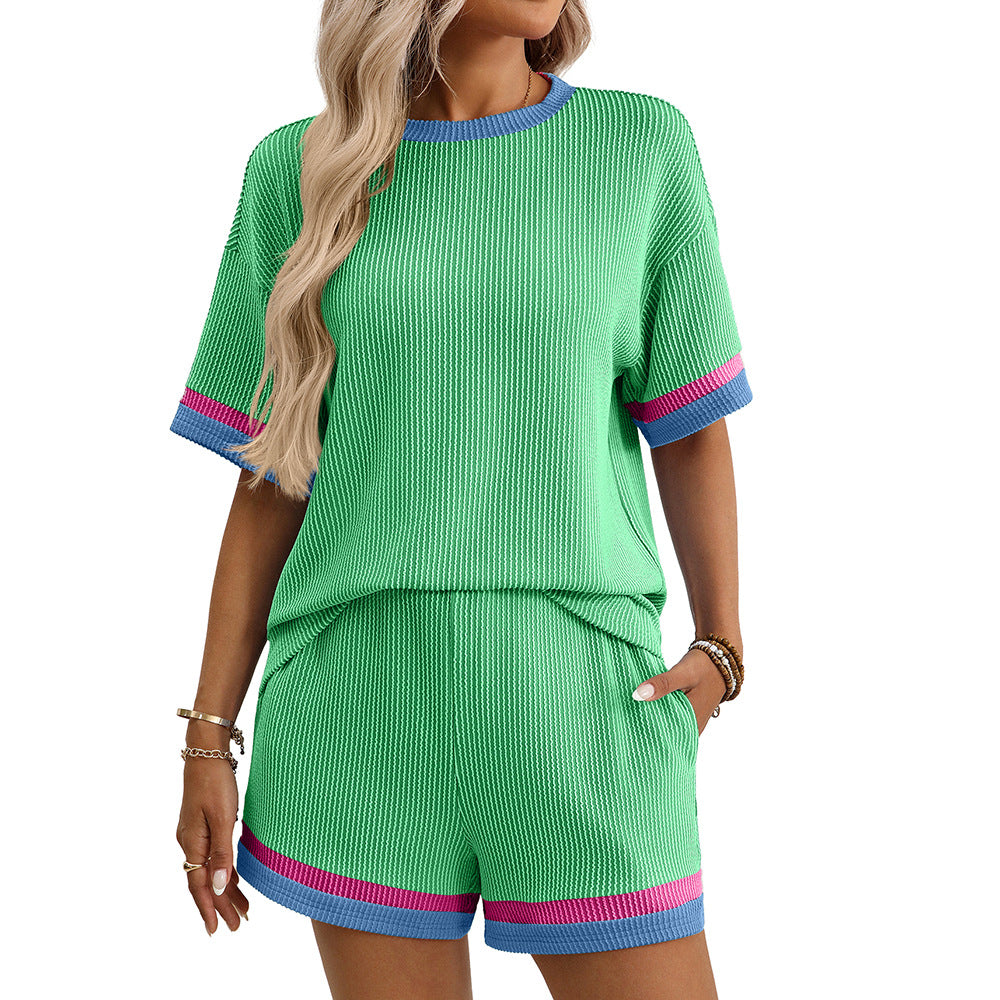 Women's short sleeved shorts two-piece set