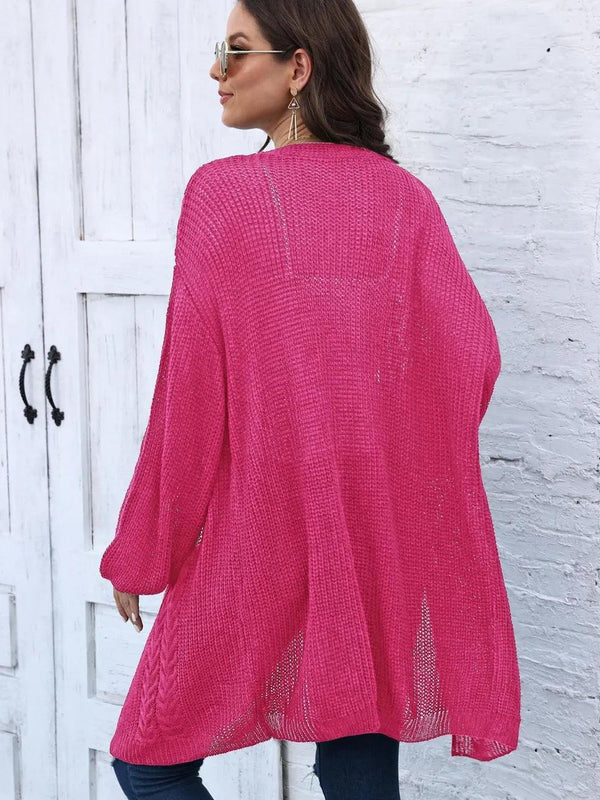 Women's Spring and Autumn New Woven Sweater Loose Casual Sweater Jacket