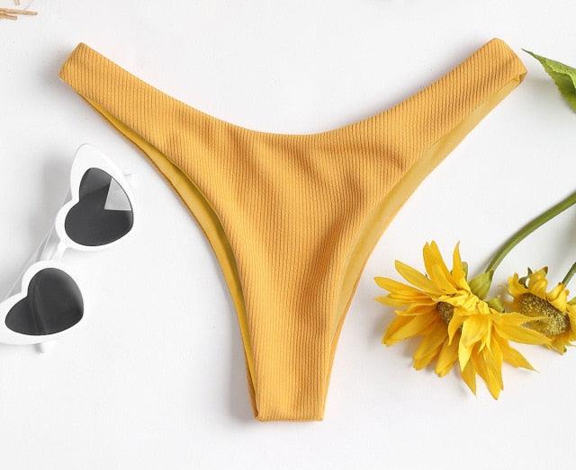 Women's Strapless Bowknot Split Bikini Swimsuit Swimming Suit For Women Women's Tie Knot Front Solid Color Bikini Set Swimsuit Bathing Suits High Cut Bikini Set Strapless Solid Color 2 Pieces Bathing Suit