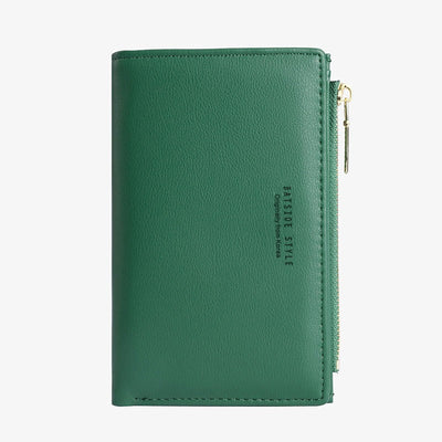 Women's wallet simple ultra-thin side zipper medium coin purse student bag