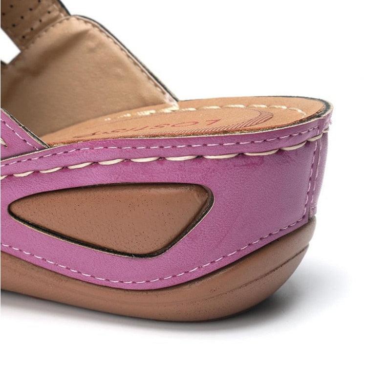 Women Sandals Fashion Shoes Summer Shoes With Heels Flip Flops Women Beach Casual Shoes Comfort Slip On Sandal Vintage Casual Summer Open Toe Low Heel Slipper Flat Shoes