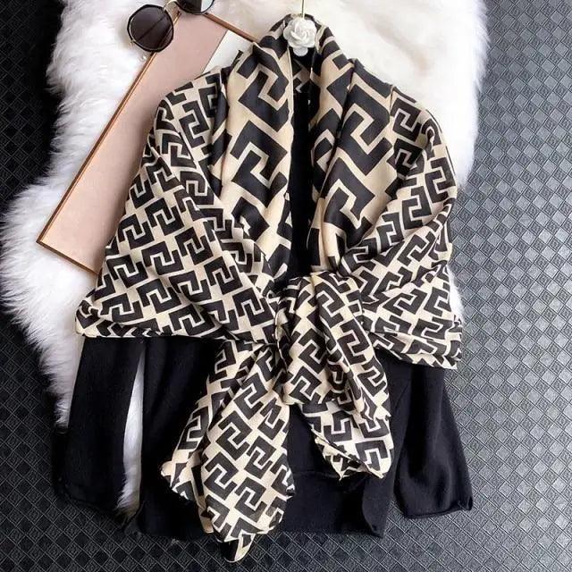 Women Scarf Leopard Print Cotton Large Size Scarfs For Winter Shawls Winter Warm Casual Wear For Women Lovely Floral Tassel Cotton ab Shawls Lady Silk Wraps Scarves