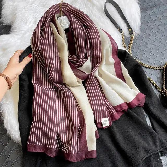 Women Scarf Leopard Print Cotton Large Size Scarfs For Winter Shawls Winter Warm Casual Wear For Women Lovely Floral Tassel Cotton ab Shawls Lady Silk Wraps Scarves