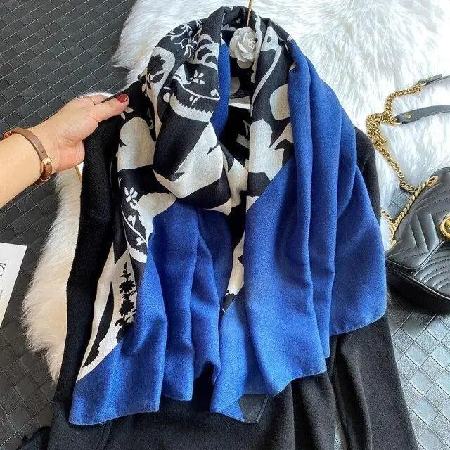 Women Scarf Leopard Print Cotton Large Size Scarfs For Winter Shawls Winter Warm Casual Wear For Women Lovely Floral Tassel Cotton ab Shawls Lady Silk Wraps Scarves