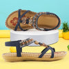Women Summer Vintage Shoes Sandals Butterfly-knot Rhinestone Slides Elastic Band Sandal Comfort Flats Sandals With Elastic Ankle Strap Casual Rhinestone Shoes Beach Slip On Sandals